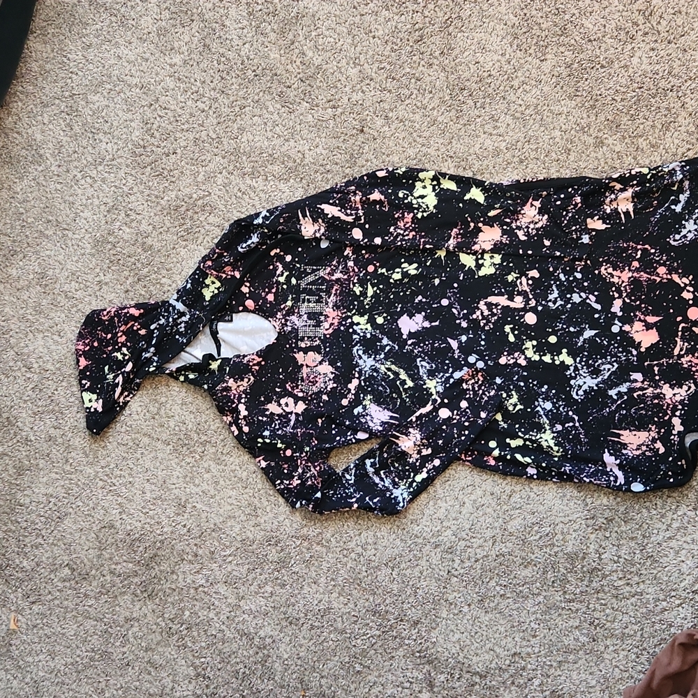 Bedazzled Stretchy Dress with Hood